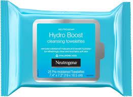 NEUTROGENA HYDRO BOOST CLEANSER WIPE 25'S