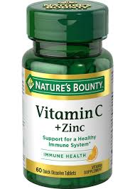 Nature's Bounty Vitamin C With Zinc 60 QD Tablets