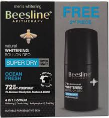 BEESLINE WHITENING ROLL-ON DEO SUPER DRY OCEAN FRESH (1+1 FREE)