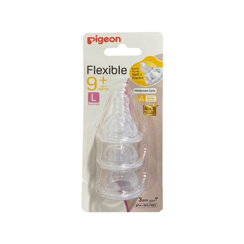 PIGEON (17344) PERISTALTIC NIPPLE LL (12+M) 3 PS