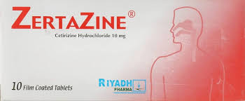 ZERTAZINE 10MG 20 TAB