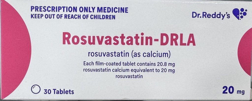 ROSUVASTATIN-DRLA 10MG 30'S