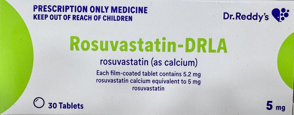 ROSUVASTATIN-DRLA 5MG 30'S