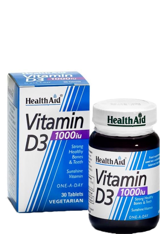 Health AID VITAMIN D3 1000IU 30TAB
