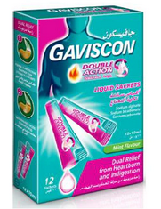 GAVISCON DOUBLE ACTION LIQUID MINT SACHETS 12'S