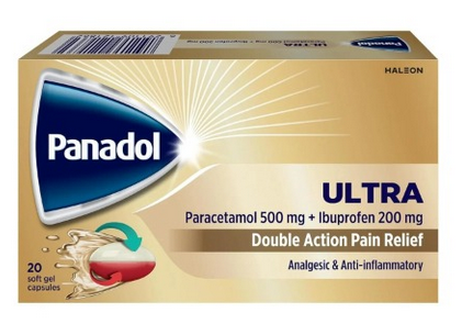 PANADOL ULTRA SOFTGEL 500/200MG CAPSULE 20'S