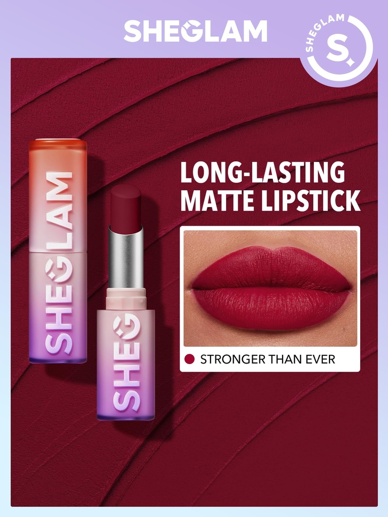 SG SHEGLAM Dynamatte Boom LL Matte Lipstick-Stronger Than Ev