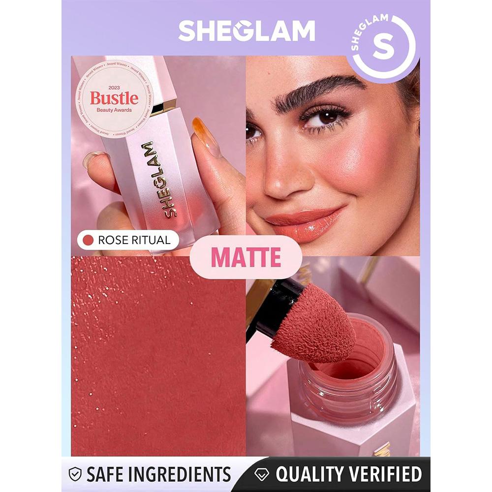 SG SHEGLAM Color Bloom Liquid Blush-Rose Ritual
