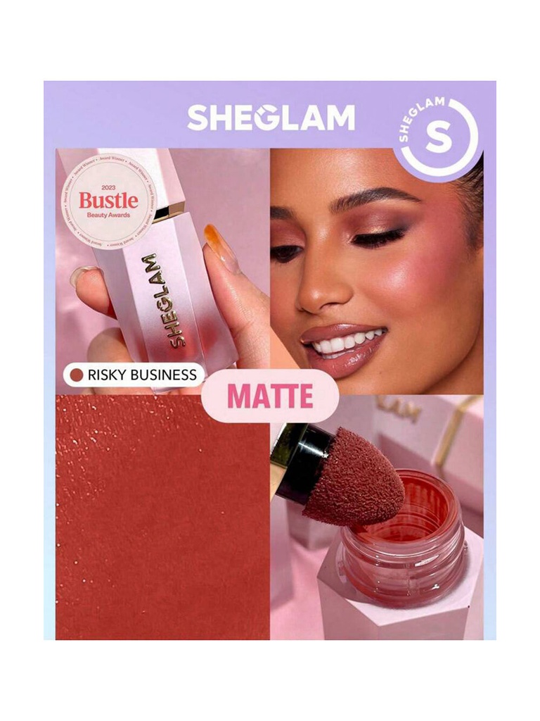 SG SHEGLAM Color Bloom Liquid Blush-Risky Business