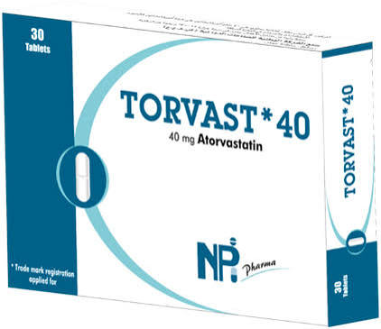 TORVAST 40MG, 30 TABS