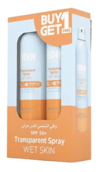 ISDIN Fotoprotector Transparent Spray WET SKIN SPF 50+ - 250ml (Buy 1 Get 1 Promo Pack)
