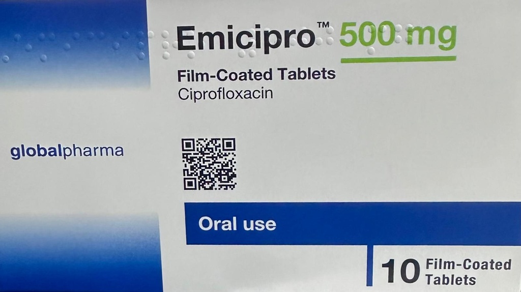 EMICIPRO 500 MG TAB 10'S