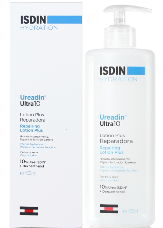 Isdin Ureadin Ultra10 Repairing Lotion Instant Hydration & Itch Relief With Urea Isdin & Dexpanthenol 400ml
