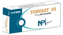 TORVAST 20mg 30 tablets