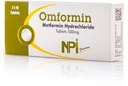 OMFORMIN 500MG TABLETS 20'S