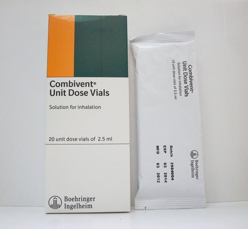 COMBIVENT VIAL 2.5/0.5mg INHAL 20's