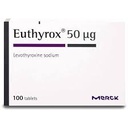 EUTHYROX 50MCG TAB 100'S