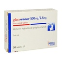 GLUCOVANCE  500MG/2.5MG TABS 30 S