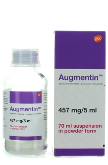 AUGMENTIN 457mg/5ml suspension 70ml