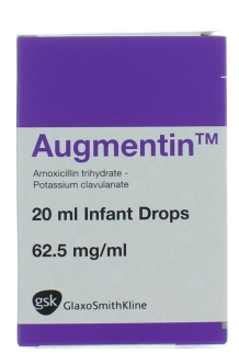 AUGMENTIN 62.5MG/ML INFANT ORAL DROPS 20ML