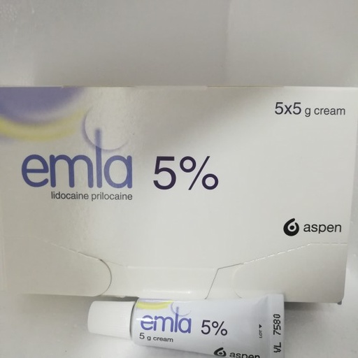 EMLA CREAM 5% 5GM X PACK OF 5 TUBES