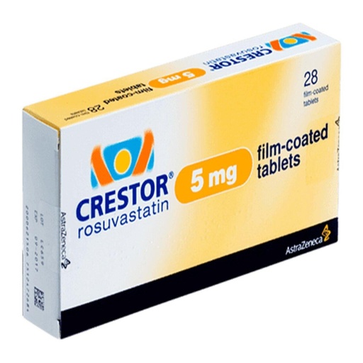 CRESTOR 5MG FILM-COATED TABLET 28'S