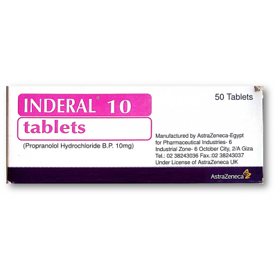 INDERAL 10mg 50 tablets