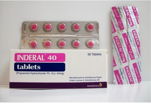 INDERAL 40MG FILM-COATED TABLET 50'S