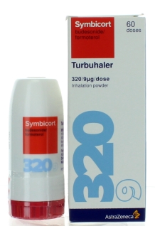 SYMBICORT TURBUHALER 320/9MCG INHALATION POWDER 60 DOSES