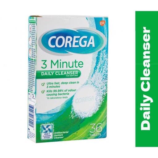 COREGA CLEANSING TABLETS 36'S