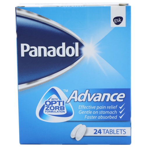 PANADOL ADVANCE 500 MG TABS 24 S