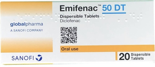 Emifenac 50 DT 20 tablets