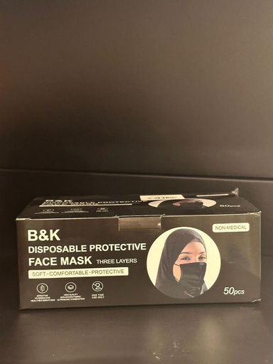 Face Mask 50Pcs Black