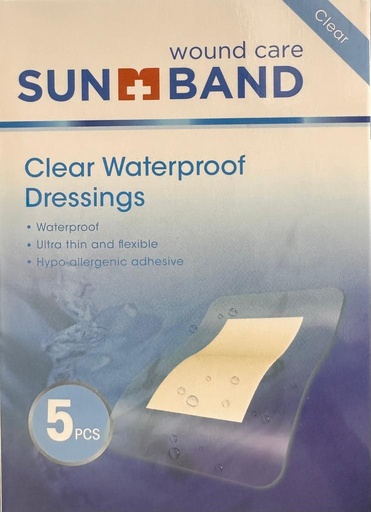 Sunband clear waterproof dressing 72mm × 50mm 5'S