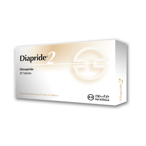 Diapride 2mg 30 tablets 
