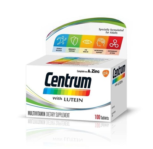 Centrum with lutein 100 tablets