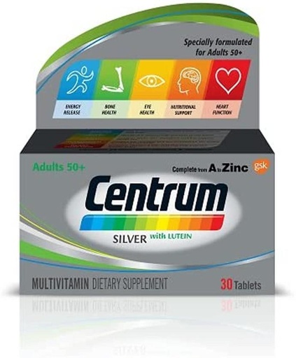 Centrum silver with lutein 30 tablets