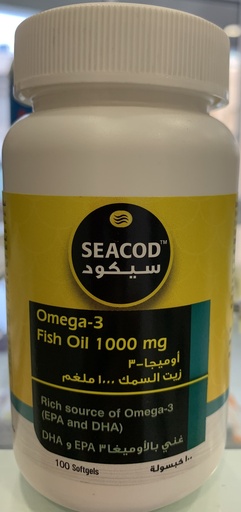SEACOD OMEGA-3 FISH OIL 1000MG 100CAPS