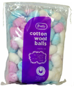 PRETTY COTTON WOOL BALLS COLOR 100'S