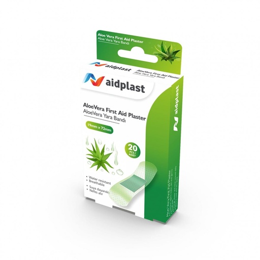 AIDPLAST ALOE VERA FIRST PLASTERS 20'S