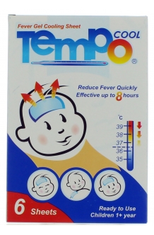 Tempocool fever gel 6 sheets