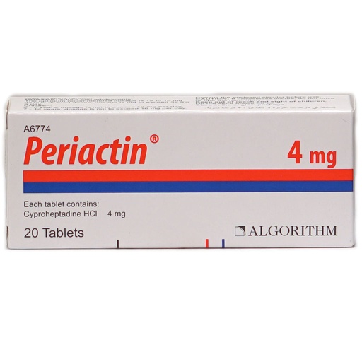 PERIACTIN 4mg 20 tablets