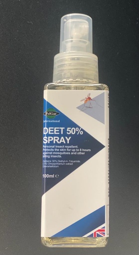 Deet 50% insect repellent spray 100ml