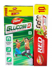 Dabur Glucose D 125g + Toothpaste free