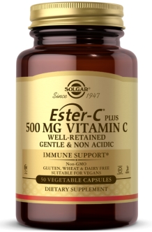 Solgar Ester-c Plus, Vitamin C 500 Mg 50 Capsules