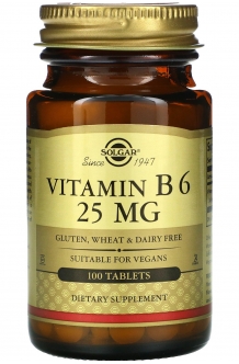 Solgar Vitamin B6 - 25MG 100 Tabs