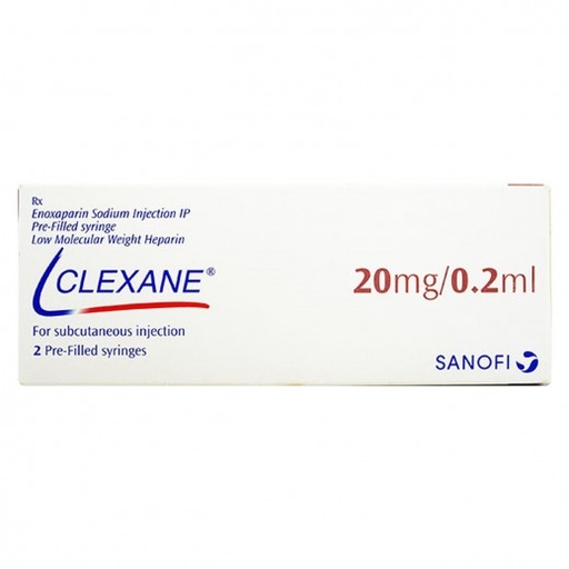 Clexane 20mg/0.2ml solution for injection (2/pack)