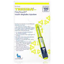 TRESIBA FLEXTOUCH 100 U/ML SOLUTION FOR INJECTION 3MLX 5 PRE-FILLED PENS/ PACK