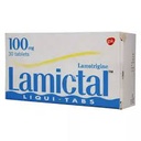 LAMICTAL 100MG LIQUITAB  30'S