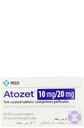 ATOZET 10/20 MG FILM COATED BILAYER TABLET 30'S